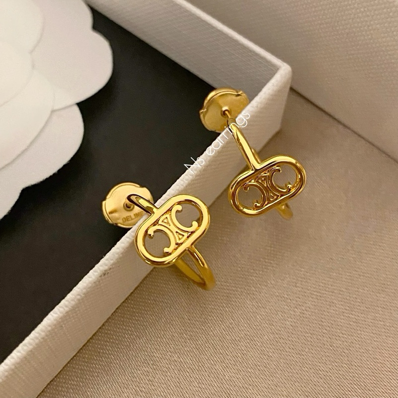 NS.EARRINGS | NS385 - MILLON TRIMPHE MOBILE EARRINGS IN BRASS WITH GOLD FINISH