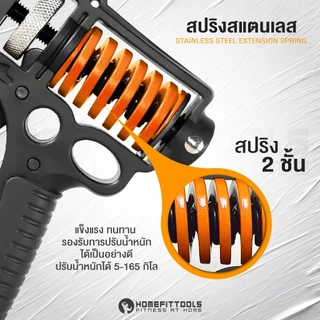 ที่บีบมือปรับแรงต้าน 5-165KG. บริหารข้อมือ Hand Gripper เครื่องบริหารมือ เพิ่มแรงบีบ - Homefittools