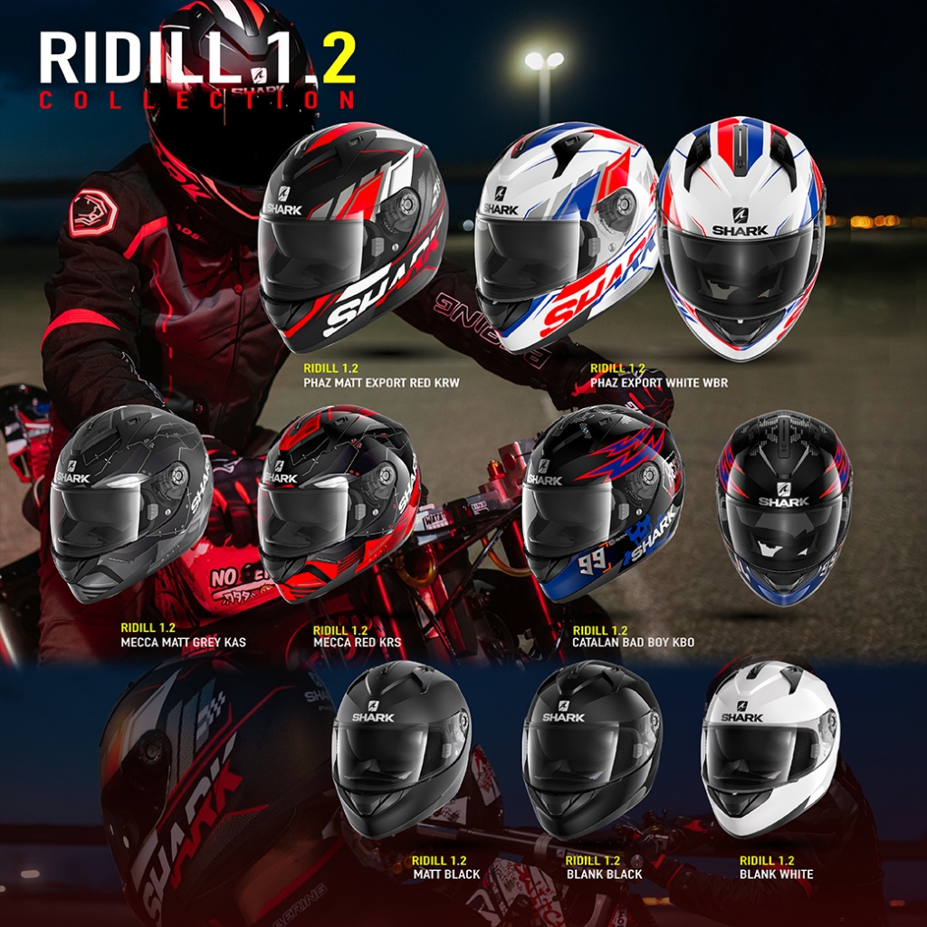 หมวกกันน็อค SHARK รุ่น RIDILL