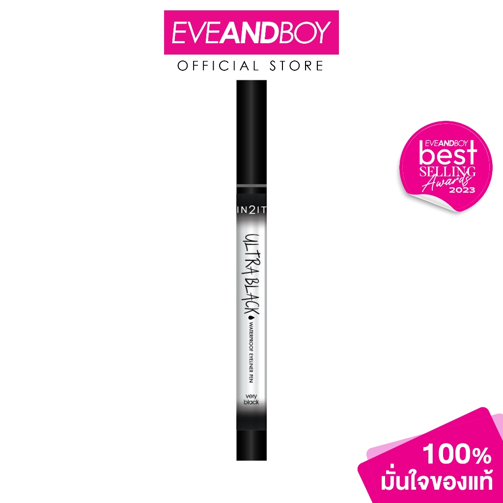 IN2IT - Ultrablack Waterproof Eyeliner Pen Eub01