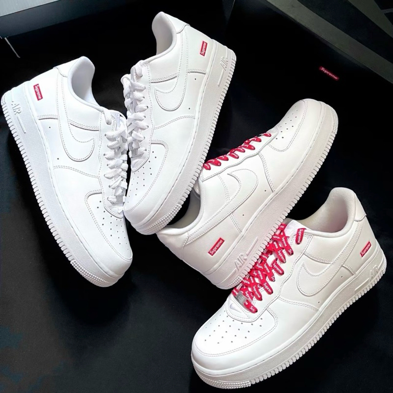 ( พร้อมส่ง )Supreme X Nike Air Force 1 Low SP ของแท้ 100%