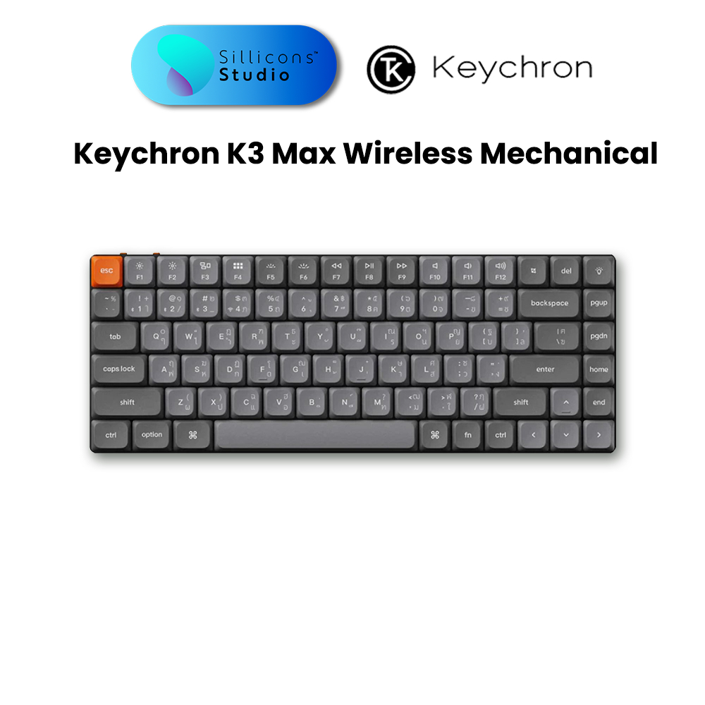 (คีย์ไทย) Keychron K3 Max Low Profile wireless Mechanical keyboard คีย์บอร์ดไร้สาย คีย์ครอน ขนาด 75%