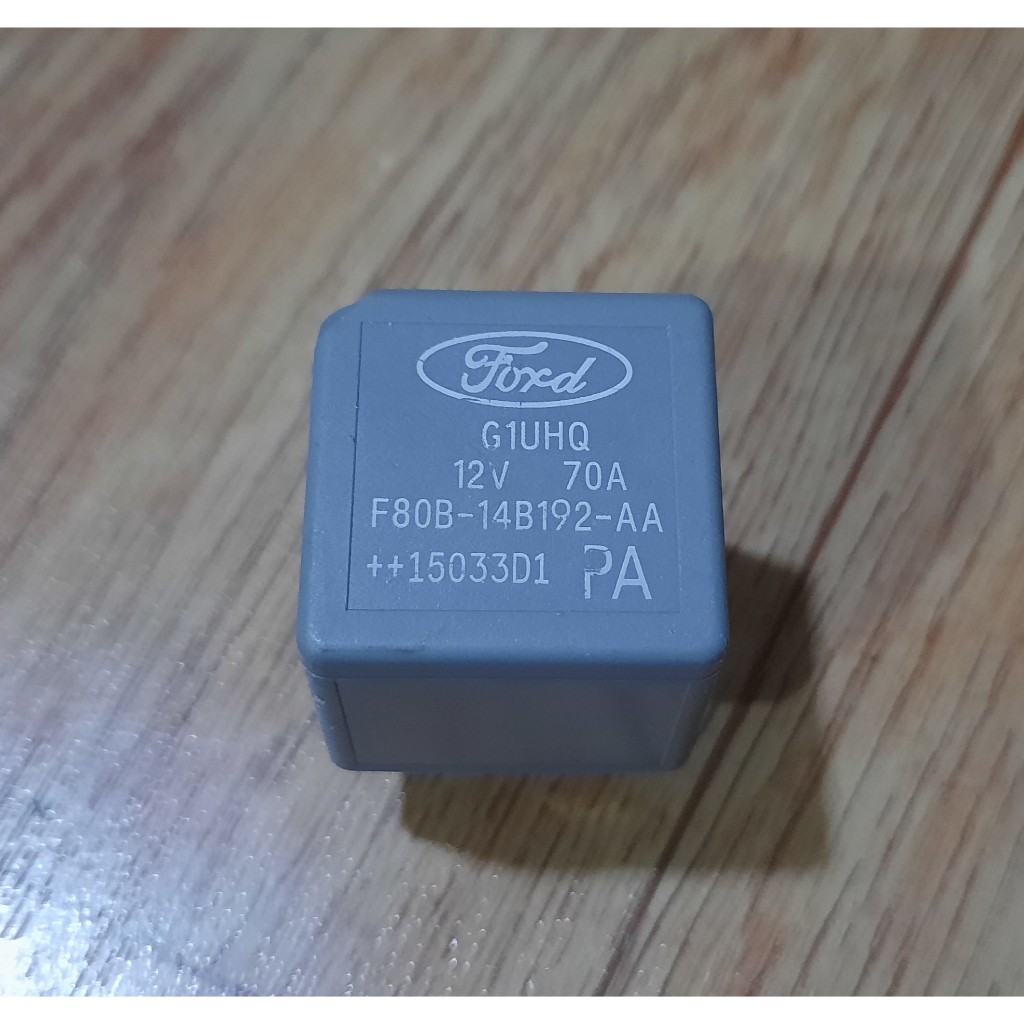 Relay Ford แท้  F80B-14B192-AA สีเทา FOMOCO 4 ขา 12V 70A (V23136-J4-X89) 5M5T14B192EA
