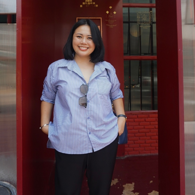 Sonthaya plus size - เสื้อเชิ้ตลายริ้ว สำหรับสาวอวบ สาวพลัสไซส์ 2xl - 5xl