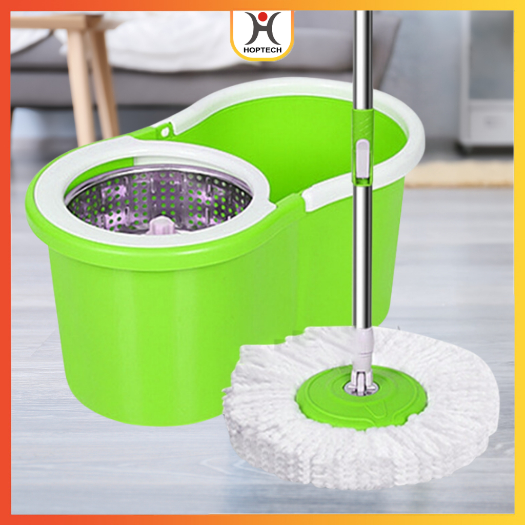 [ราคาสุดคุ้ม  ถูกที่สุด] ถังปั่นไม้ม็อบ (ขนาดถัง13.5)ไม้ถูพื้น ถังปั่น spin mop ม็อบถูพื้นหมุนได้ ผ้าไมโครไฟเบอร์