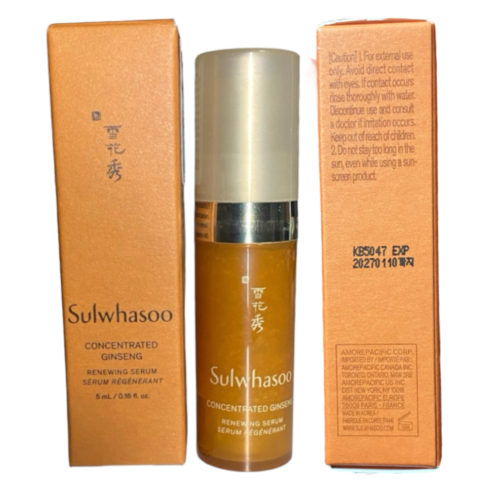 Sulwhasoo Concentrated Ginseng Renewing Serum.5ml.