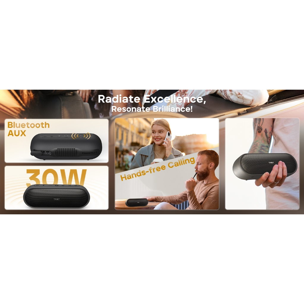 (ประกันศูนย์ไทย1ปี) Tribit Xsound Plus2 ลำโพงบลูทูธ BTS65 Bluetooth speaker  ลำโพงบลูทูธ