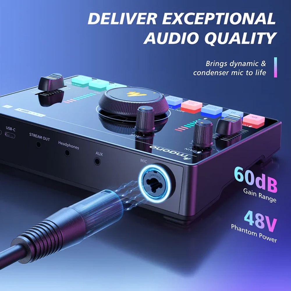 (ส่งด่วนจากไทย) Maono AMC2 NEO / Maono AU-AM200 ประกันศูนย์ไทย 1ปี Maonocaster Podcast Mixer AMC 2 AM 200
