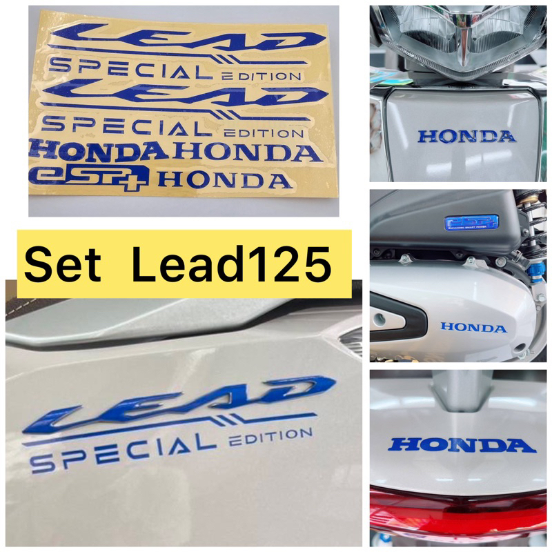 Lead125 สติ๊กเกอร์ติดโลโก้ (set 5จุด) ปี2018-2026 สติ๊กเกอร์ติดโลโก้เดิม Lead125