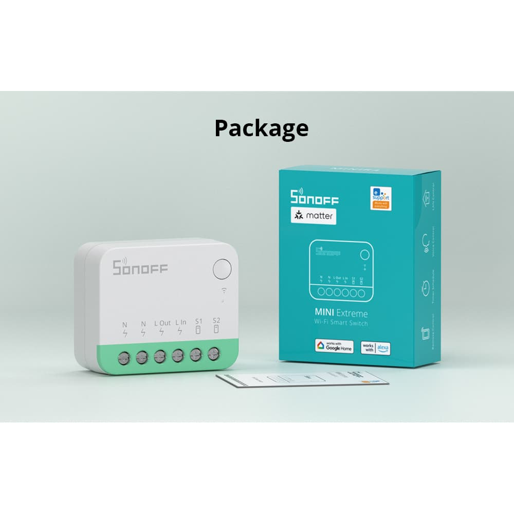 SONOFF MiniR4M Extreme Wi-Fi Smart Switch (Matter-enabled)