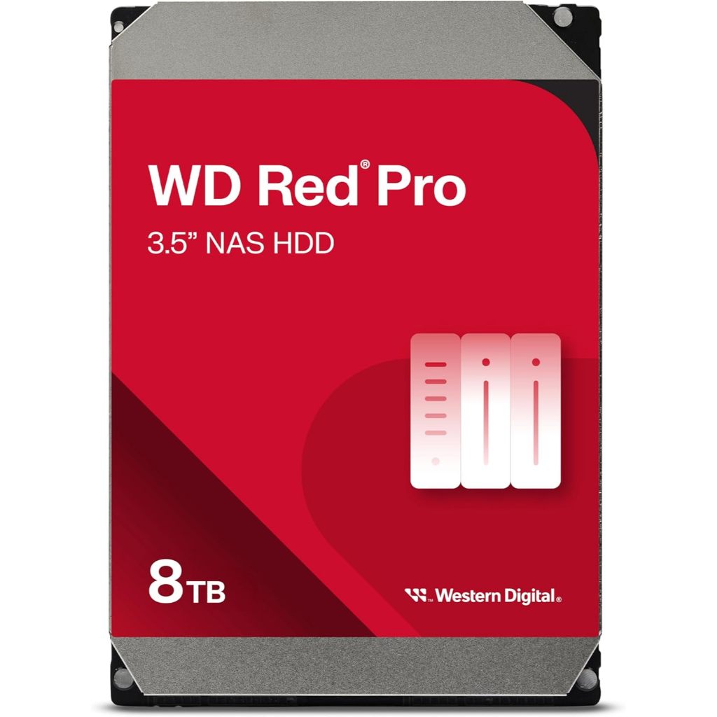 8 TB 3.5" HDD (ฮาร์ดดิสก์ 3.5") WD RED PRO - 7200RPM 256MB (WD8005FFBX)