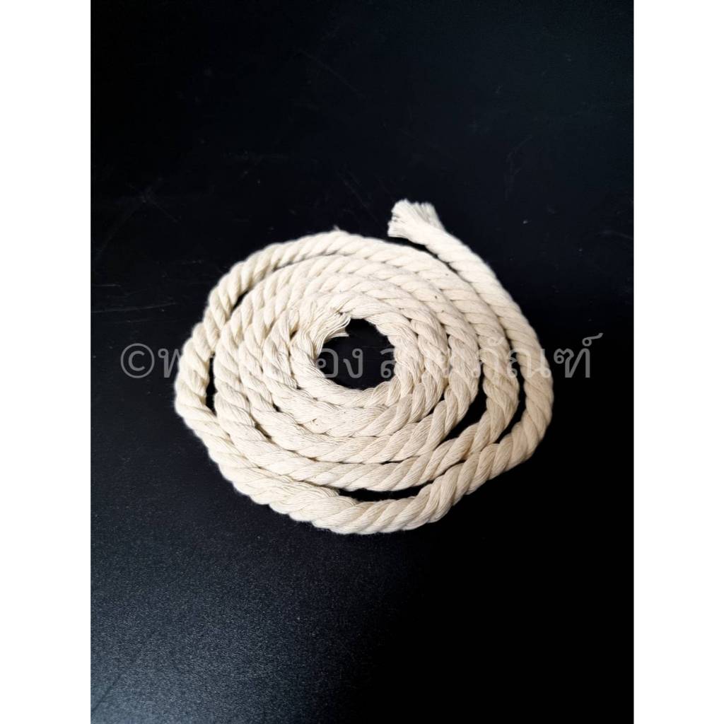 ไส้ตะเกียงน้ำมัน ทำจากฝ้ายดิบ ดูดน้ำมันได้ดี จุดติดง่าย  ยาว 1 เมตร พร้อมส่ง