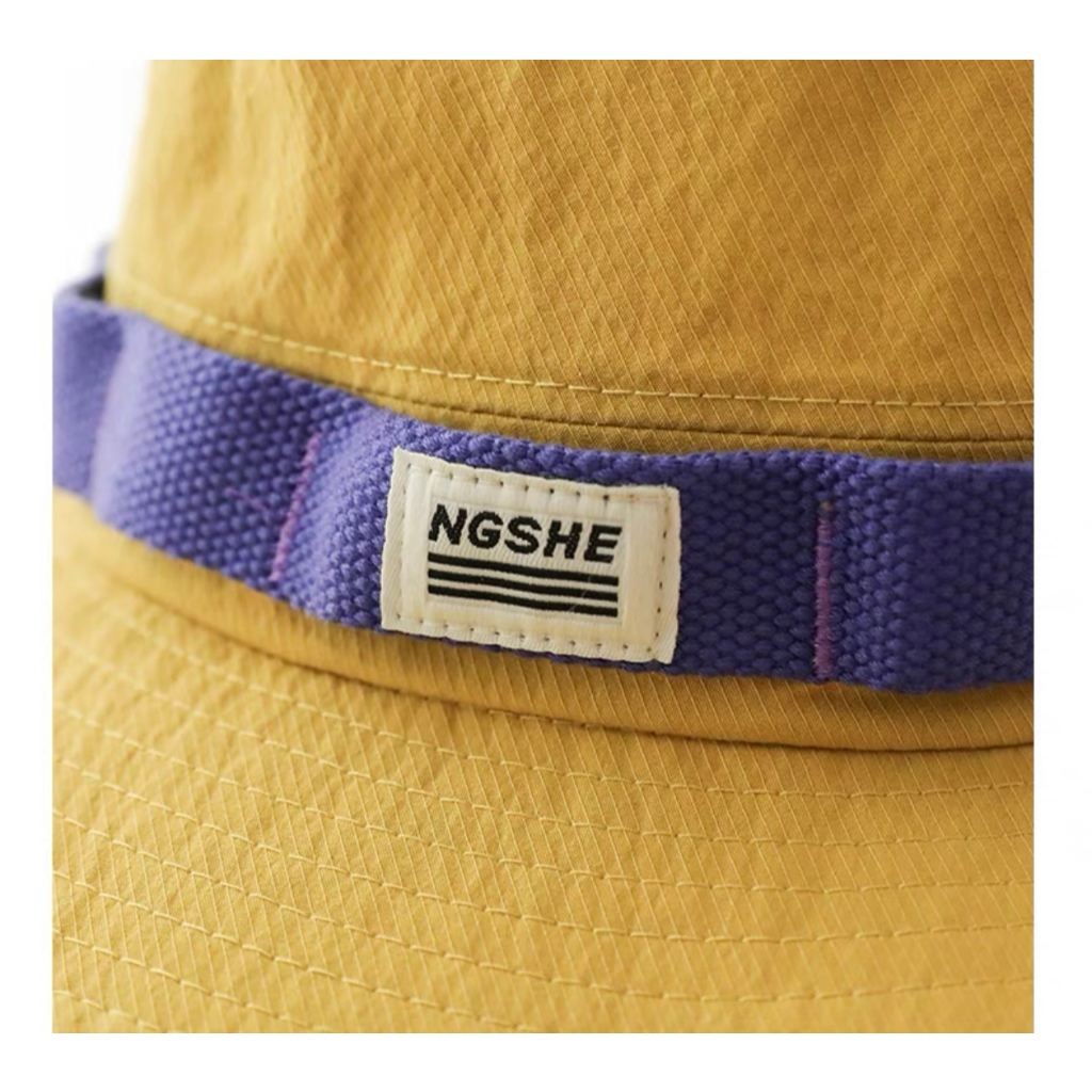 หมวกบักเก็ต หมวกกันแดด  370 ผ้าคอตตอนแท้ เดินป่ามีสายรัดใต้ค้าง - รูปที่ 6