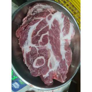 สันคอหมูสด (750-1000g.) 🐷🔥 สันคอแช่แข็ง ส่งด่วนภายในวัน🔥 🚛เหมาค่าส่ง ฟรีกล่องโฟม!! ทุกจังหวัดทั่วไทย🎉