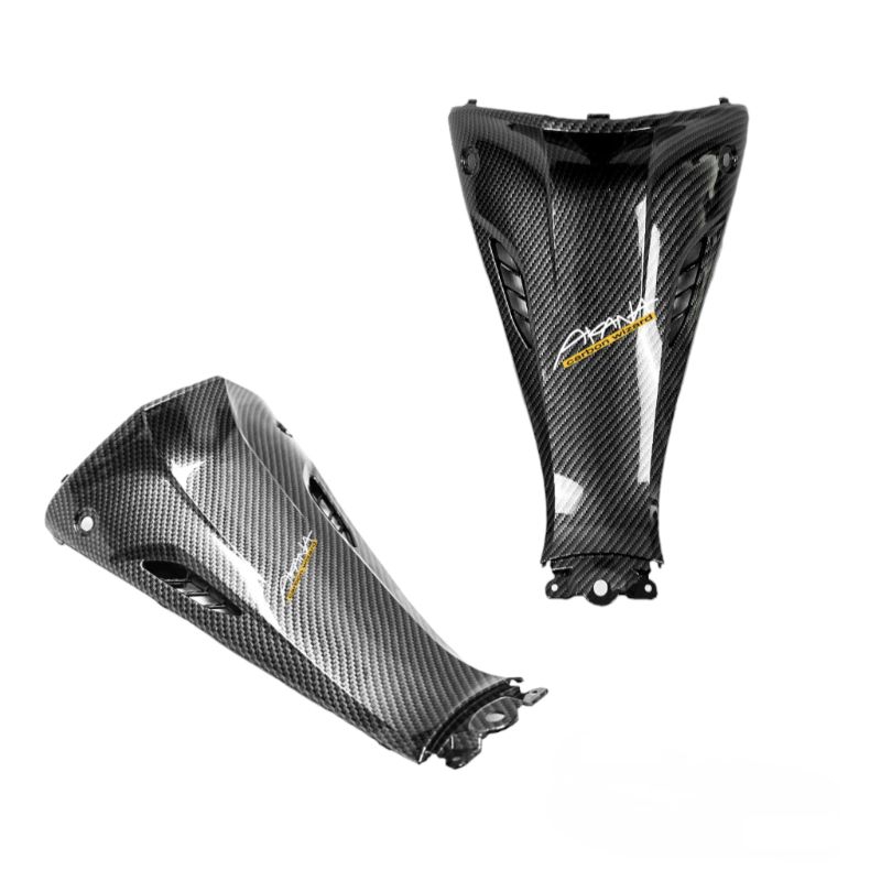 คอนโซลกลาง ตัวล่าง wave110i 2019-2024 ไฟหน้าled งานคาร์บอน 5Dสติ๊กเกอร์Akana