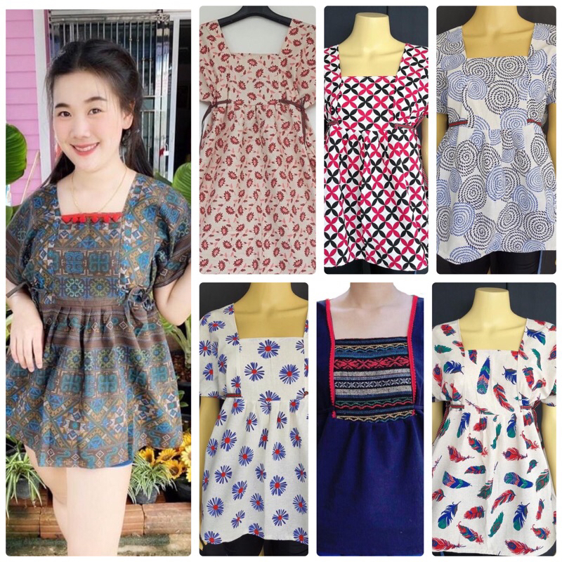 เสื้อพื้นเมืองผ้าฝ้าย เสื้อกะเหรี่ยง