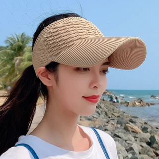หมวกแก๊ป หมวกเบสบอล ดวงอาทิตย์ กีฬา visor สไตล์เกาหลี