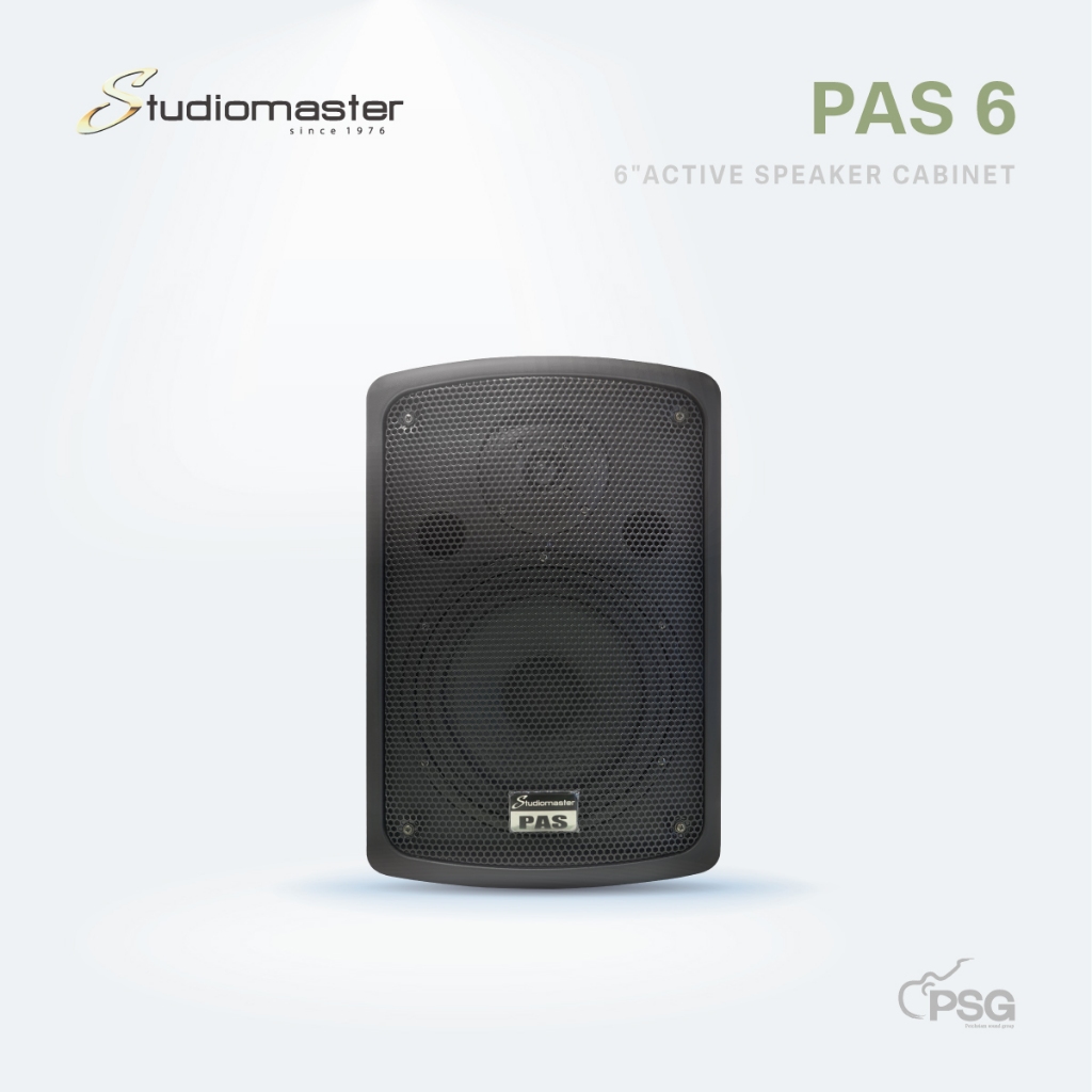 STUDIOMASTER : PAS 6 Active speaker cabinet 6″ ( ราคาต่อ 1 ใบ ) ลำโพง