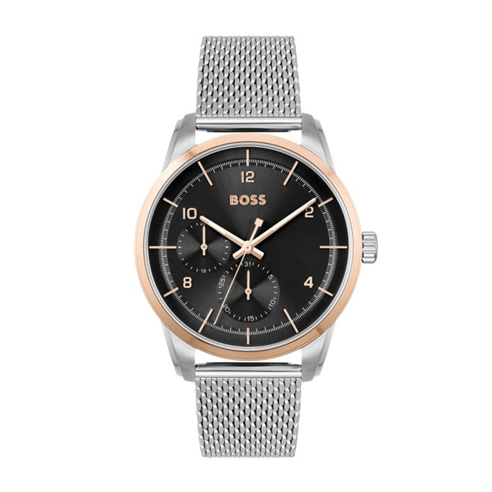 HUGO BOSS นาฬิกาผู้ชาย SOPHIO รุ่น HB1513961 สายสแตนเลส สีเงิน 42มม.