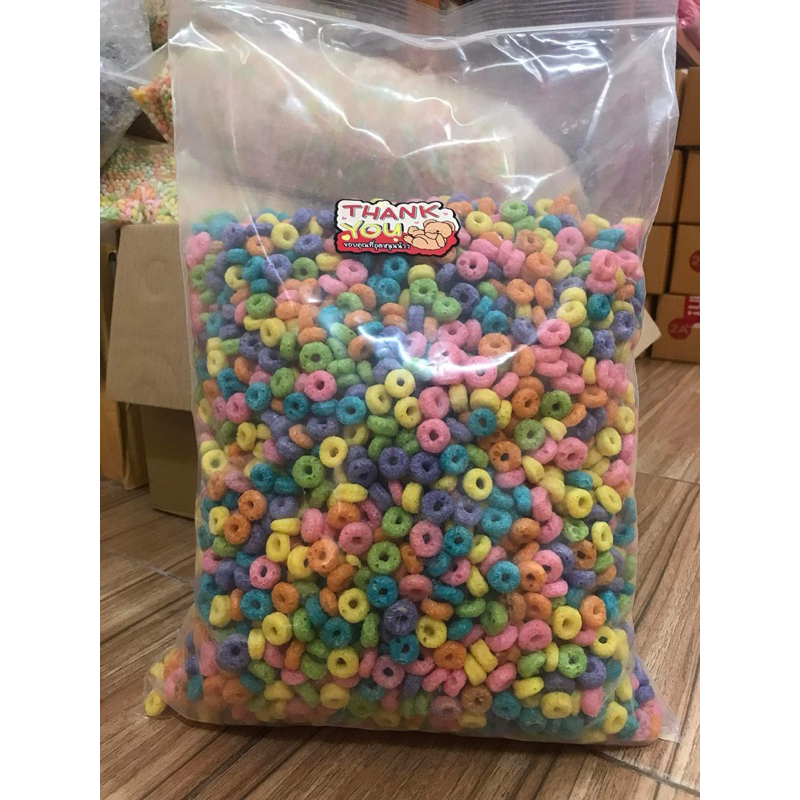 ท็อปปิ้งRing เรนโบว์ ขนาด 1 กิโล ราคาถูกมาก