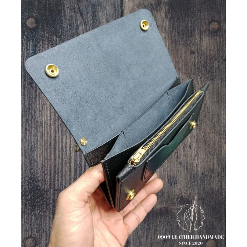 Long Wallet Biker(อะไหล่ทองเหลืองแท้ทุกจุด)