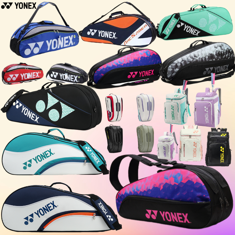 จัดส่งจากกรุงเทพ กระเป๋ากีฬา YONEX กระเป๋าแบดมินตันความจุสูง กระเป๋าเป้สะพายหลังเทนนิส
