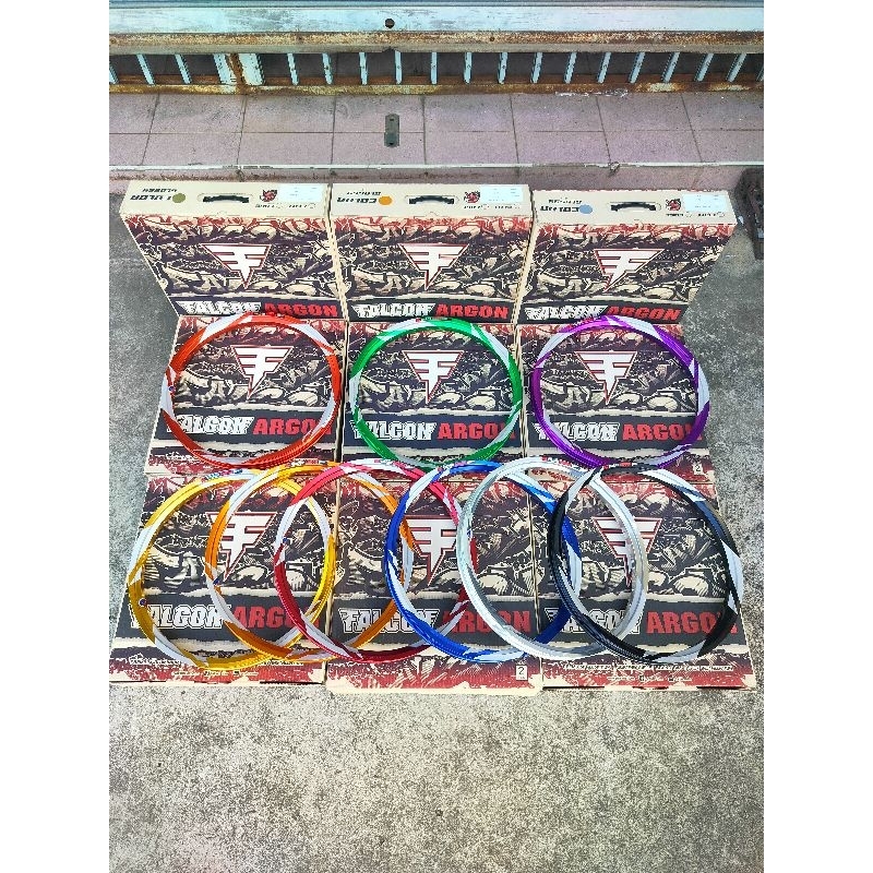 วงล้อ FALCON ARGON ทรงเอ ลายสายฟ้า 1.4หน้า/หลัง ขอบ17 ขอบล้อ ฟอลค่อน (ราคาต่อคู่)ของแทร่100% มีหลายส