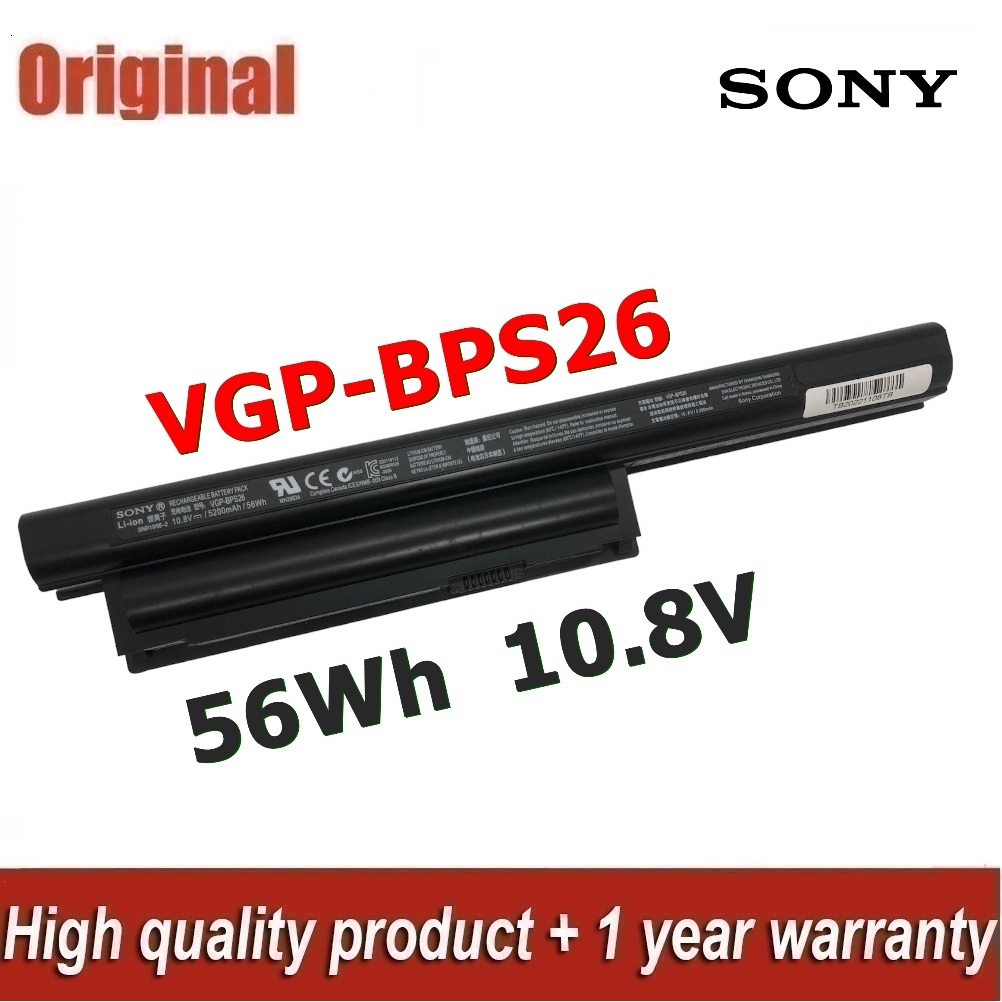 ♛SONY แบตเตอรี่ VGP-BPS26 ของแท้ (สำหรับ VAIO VPCEG-111T 211T 212T L26) Sony Battery Notebook แบตเตอ