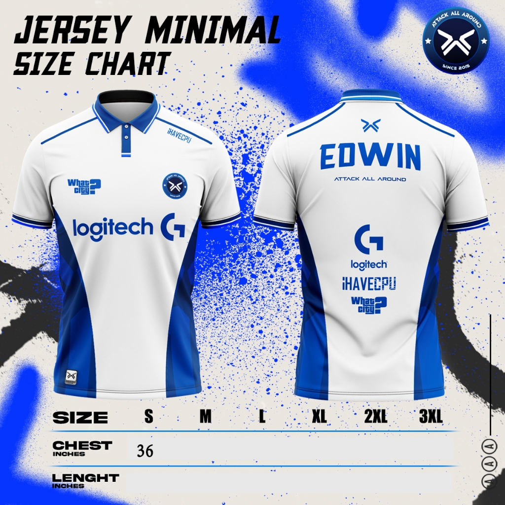 เสื้อทีม Attack All Around Team Shirt Freefire Game (AAA)