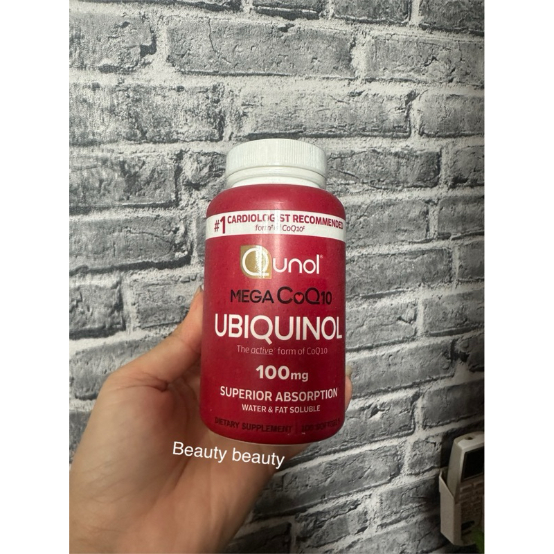 Qunol Mega CoQ10 Ubiquinol 100mg. ขนาด 100 เม็ด