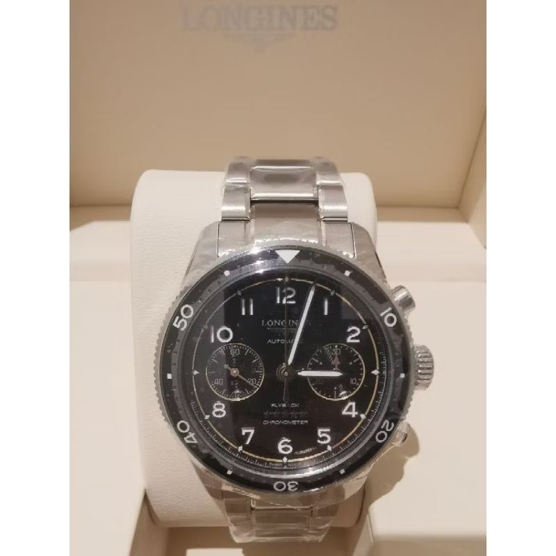 นาฬิกา​ Longines รุ่น​ Spirit Flyback 42mm Watch รหัส​ L38214536 ของแท้​ป้าย​ KINGPOWER