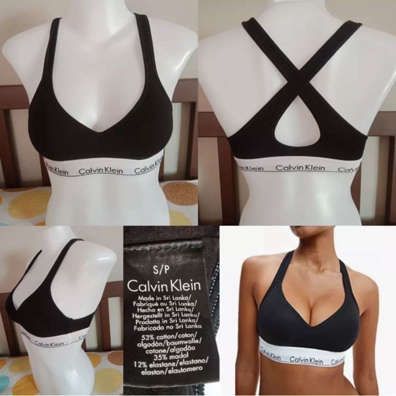 sport bra ck calvin klein size s ส่งต่อ