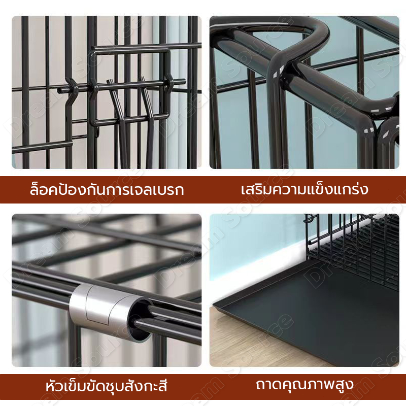 กรงสุนัข กรงสัตว์เลี้ยงชั้นเดียว กรงแมวสีพับได้ กรงสัตว์เลี้ยงที่ไม่ต้องติดตั้ง วัสดุเข้ารหัสตัวหนา ข้อกำหนดที่หลากหลาย ราคา ถูกที่สุด ดีลบีเคเค แกลเลอรีภาพที่ 7