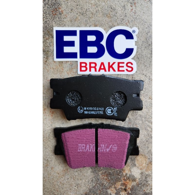 ผ้าเบรค EBC Brakes /ผ้าหลัง Toyota Camry ACV40, ACV41, ACV50, Corolla Cross