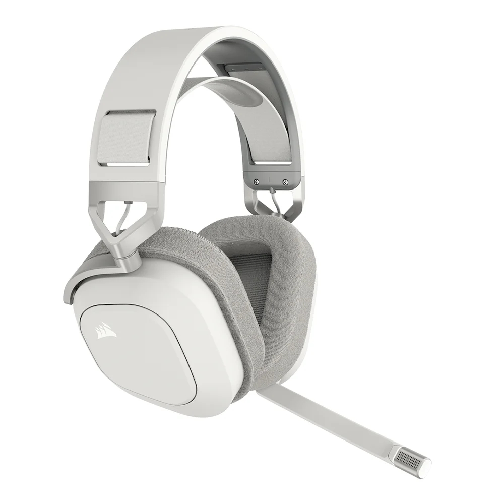 WIRELESS HEADSET (หูฟังไร้สาย) CORSAIR HS80MAX WIRELESS RGB WHITE (CA-9011296-AP)