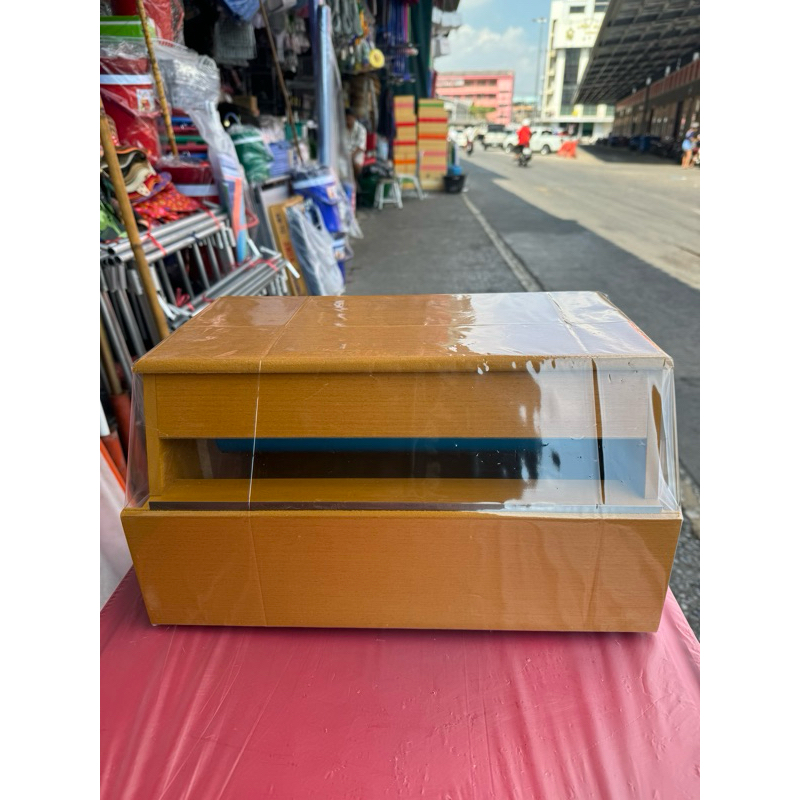กล่องใส่ฟิล์มแรปอาหาร กล่องไม้