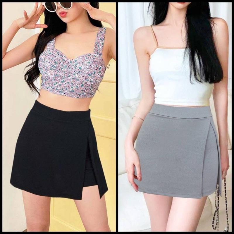 กางเกงกระโปรง รอบตัว ขาสั้น มี size พร้อมส่ง