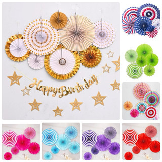 ดอกไม้กระดาษD.I.Y ดอกไม้ตกแต่งงานวันเกิด ดอกไม้แต่งBackdrop