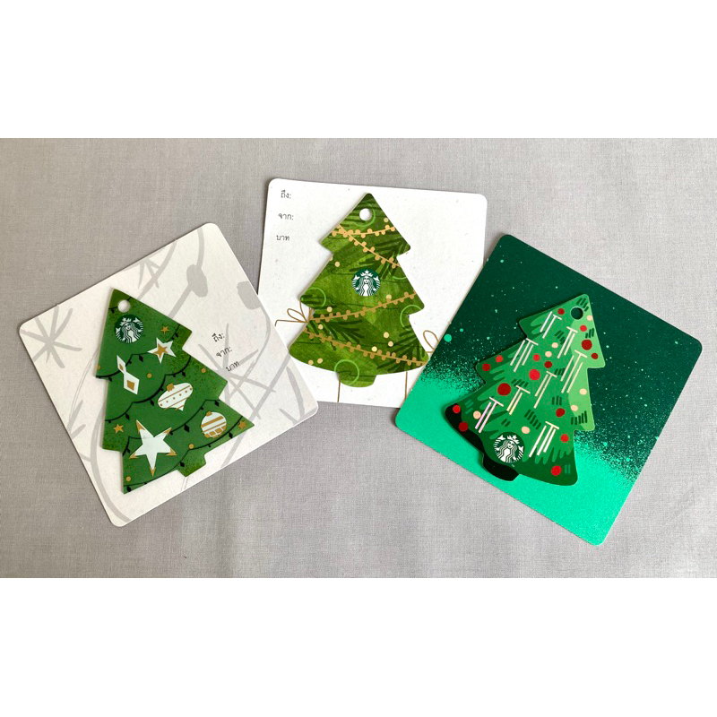 Starbucks Card บัตรสตาร์บัคการ์ด - Christmas Collection (บัตรพลาสติก/ไม่มีมูลค่าในบัตร)