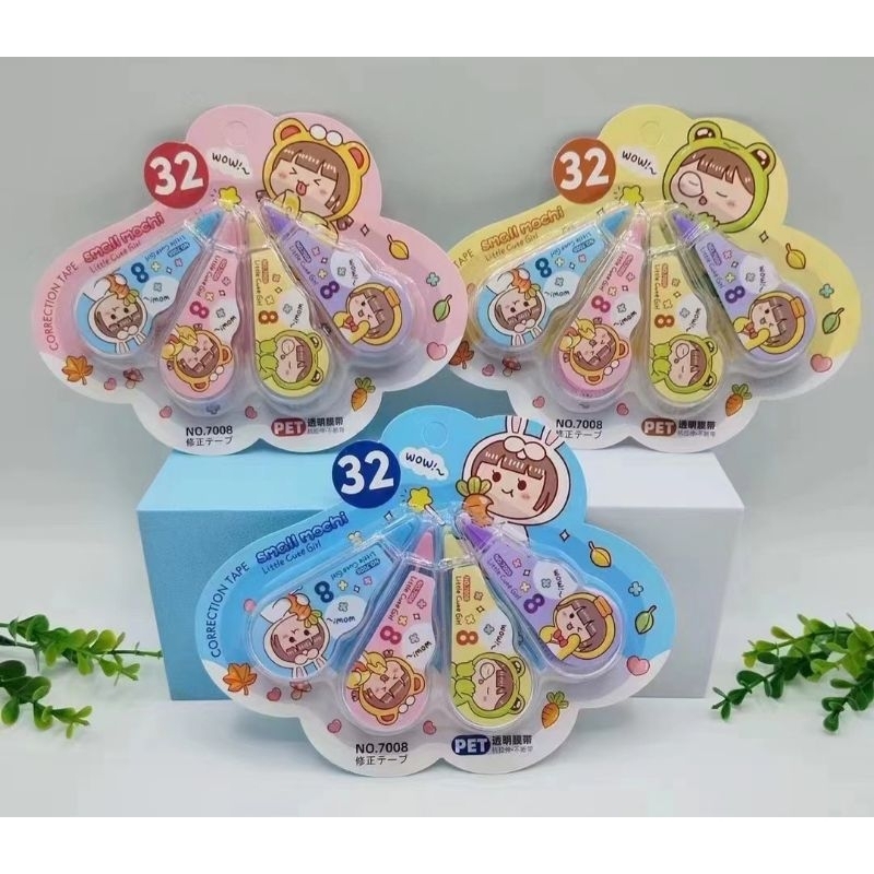 เทปลบคำผิด ลายการ์ตูน 1แพคมี4อัน สินค้าพร้อมส่ง
