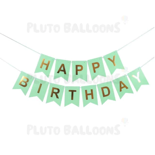 🎈 ธงวันเกิด Happy Birthday ป้ายอักษรวันเกิด [ตัวเลือก 11 แบบ] 🎈