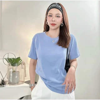 (012ก) พร้อมส่ง*ป้ายDeezyy เสื้อยืดผ้ายูนิโคแขนสั้น Basic ขยายไซร์ใส่สบาย