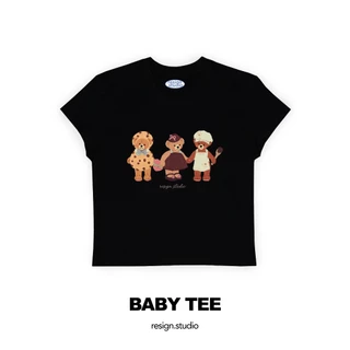 Resign.studio เสื้อยืด Baby tee - Teddy