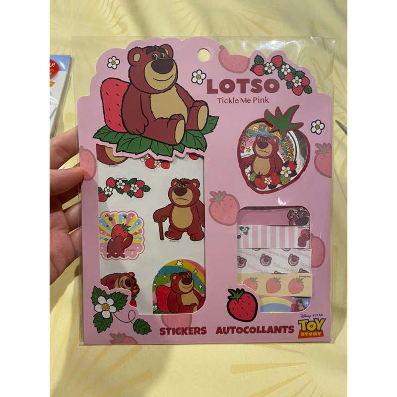 ชุดสติ๊กเกอร์+กระดาษโน๊ต lotso collection