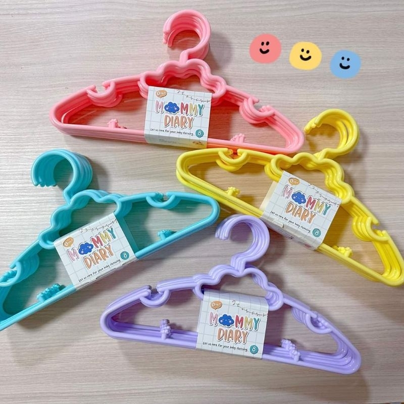 5 แพคสุดคุ้ม !! ไม้แขวนเสื้อเด็ก MommyDiary ❌️ระวังสินค้าลอกเลียนแบบ❌️ - รูปที่ 5