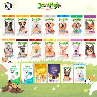 [ โปรโมชั่นแถมหมดสิ้นเดือนมิถุนายนนะคะ ] jerhigh stick เจอร์ไฮ ขนมซอง 50-60g ขนมของว่างของสุนัข 3 เดือนขึ้นไป