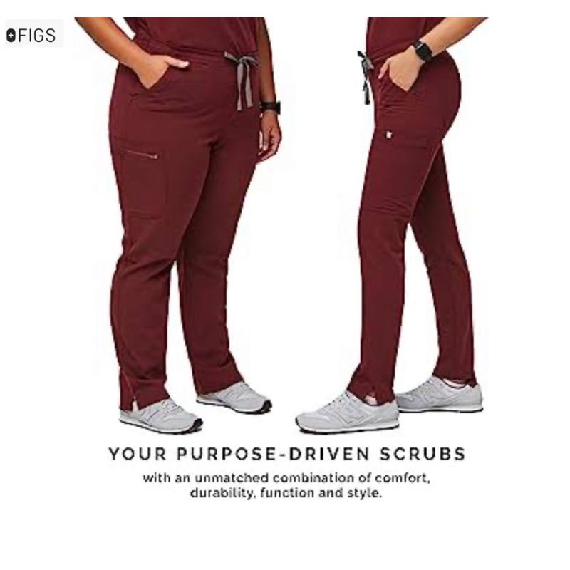 กางเกงผ้ายืดหยุ่นของแท้FIGSแบร์นนอก*แบบ2รุ่นYOLA Skinny Scrub Pant สินค้าของแท้Outletหลุดโรงงาน