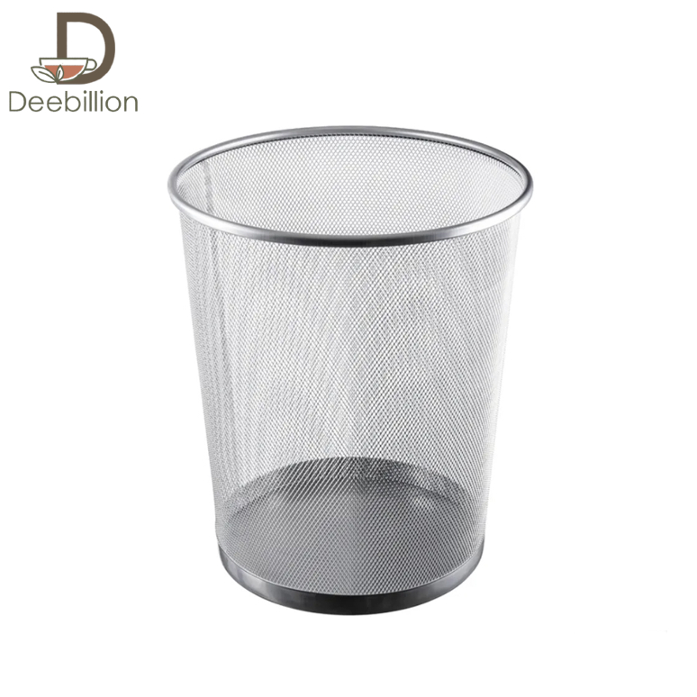 ถังขยะสำนักงาน ตะกร้าขยะ แบบตะแกรงเหล็ก ขนาดเล็ก 26.5*24*18.5 office garbage can metal Deebillion
