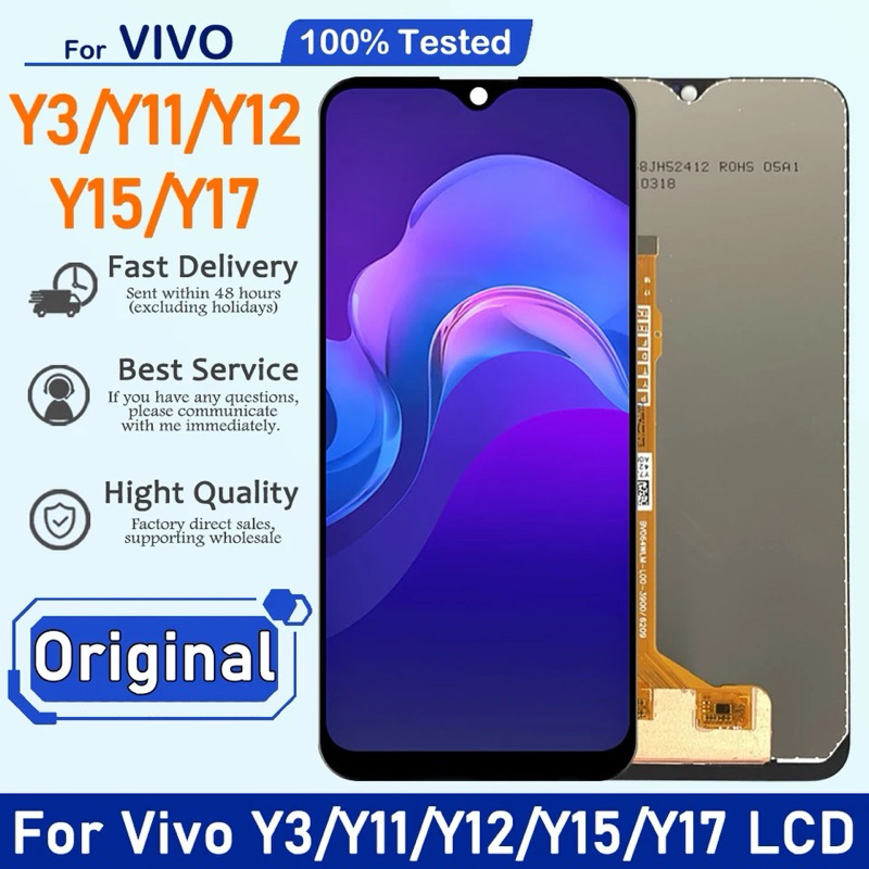 หน้าจอ LCD vivo Y11,Y12,Y15,Y17  อะไหล่มือถือ Lcd Screen Display Touch จอ + ทัช สำหรับ วีโว่ vivo Y11,Y12,Y15,Y17