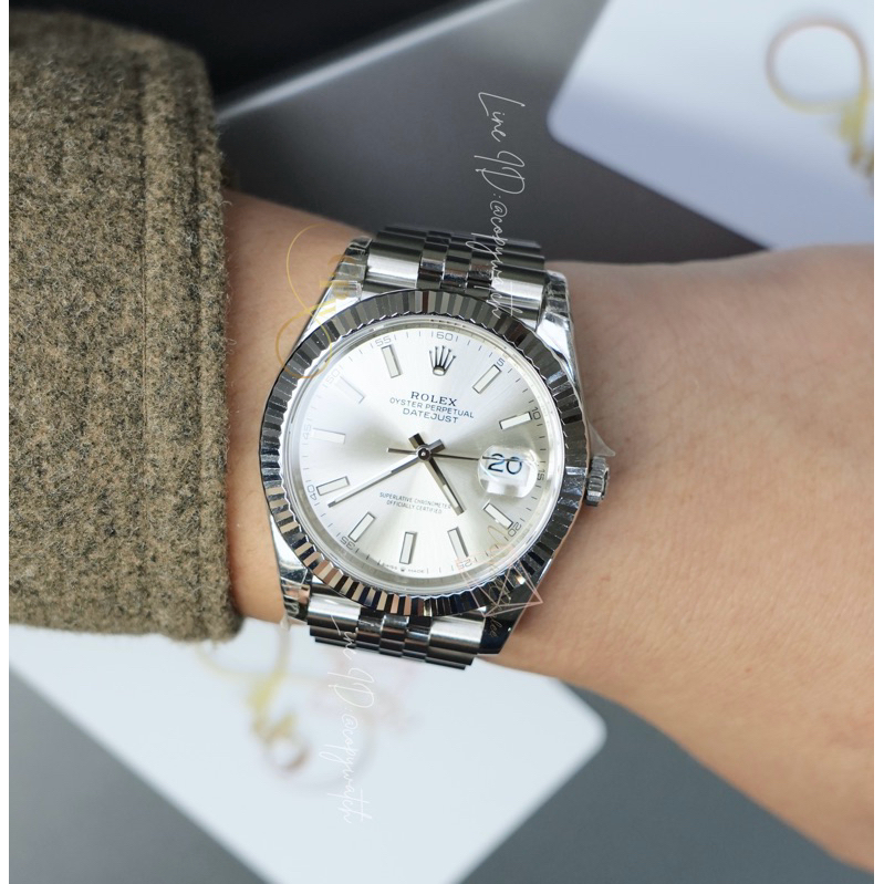 Rolex Datejust 41 mm. Silver Dial Automatic swiss movement